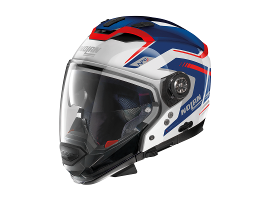 Мотошлем NOLAN N70-2 GT  (06) Switchback N-Com 061, Metal White/Blue/Red